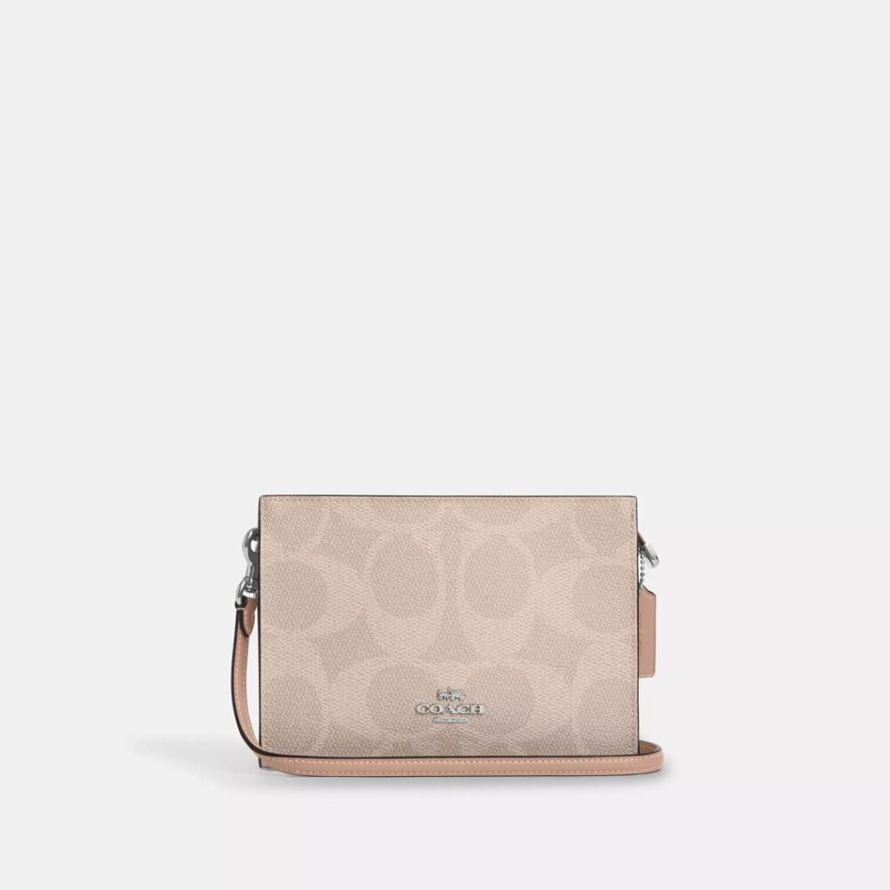 Coach Beige Signature Crossbody Bag